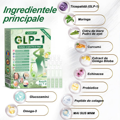 🌿𝑩𝒖𝒊𝒍𝒅𝑳𝒆𝒂𝒇® GLP-1 8-în-1 Fit & Vital Soluție orală – ⏰ O dată pe zi, schimbări vizibile în 7 zile / Pentru obezitate, sănătatea inimii și a sistemului cardiovascular, diabet, apnee de somn, sănătatea intestinelor, probleme articulare și multe altele.🍀