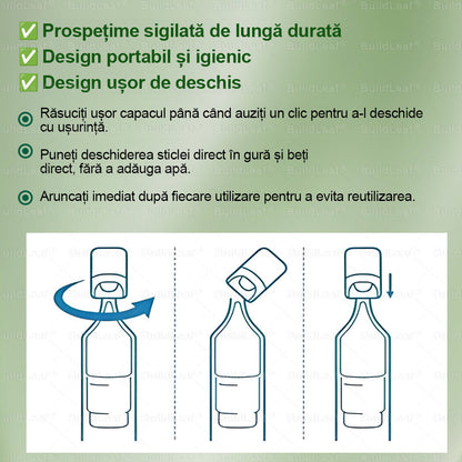 🌿𝑩𝒖𝒊𝒍𝒅𝑳𝒆𝒂𝒇® GLP-1 8-în-1 Fit & Vital Soluție orală – ⏰ O dată pe zi, schimbări vizibile în 7 zile / Pentru obezitate, sănătatea inimii și a sistemului cardiovascular, diabet, apnee de somn, sănătatea intestinelor, probleme articulare și multe altele.🍀