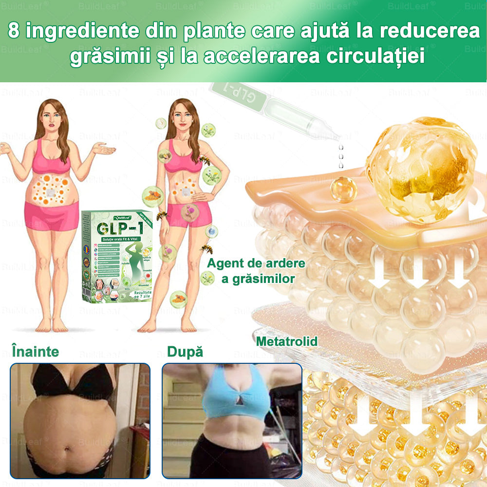 🌿𝑩𝒖𝒊𝒍𝒅𝑳𝒆𝒂𝒇® GLP-1 8-în-1 Fit & Vital Soluție orală – ⏰ O dată pe zi, schimbări vizibile în 7 zile / Pentru obezitate, sănătatea inimii și a sistemului cardiovascular, diabet, apnee de somn, sănătatea intestinelor, probleme articulare și multe altele.🍀